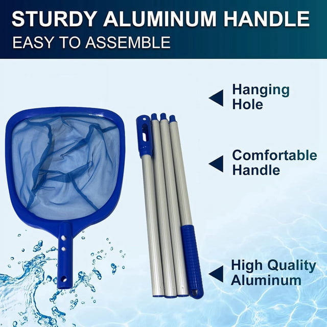 Professional Swimming Pool Leaf Skimmer Net - Ultra Fine Mesh For Small Debris, Leaves, & Insects 4 thumbnail image