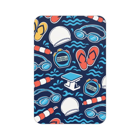 Pool Swim Icon Pattern Acrylic Fridge Magnets Decorative Refrigerator Magnets for Kitchen Office Whiteboard Locker