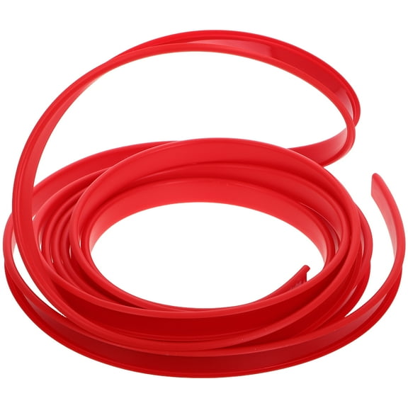 KALLORY U-Shaped Red Rubber Cushion Edge Protector for Pool Table, Cabinet, Furniture - Easy to Install, Safety Guard