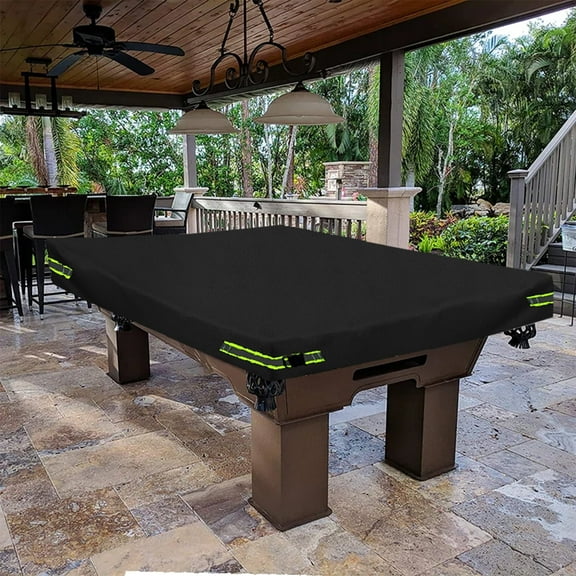 Pool Table Cover 7ft - Billiard Table Cover, 600D Waterproof Covers for Billiard Pool Table, Heavy Duty Scratched-Free UV Protection Snooker Furniture Table Cover - 7 Feet