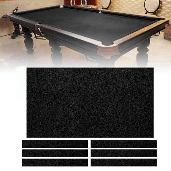 Pool Table Felt, Billiard Ball Protective Cover With 6 Cloth Strips, Made Of Nylon And Soft Fiber Material, Can Be Cut, No Pilling, Easy To Use, Suitable For Home, Club, Bar