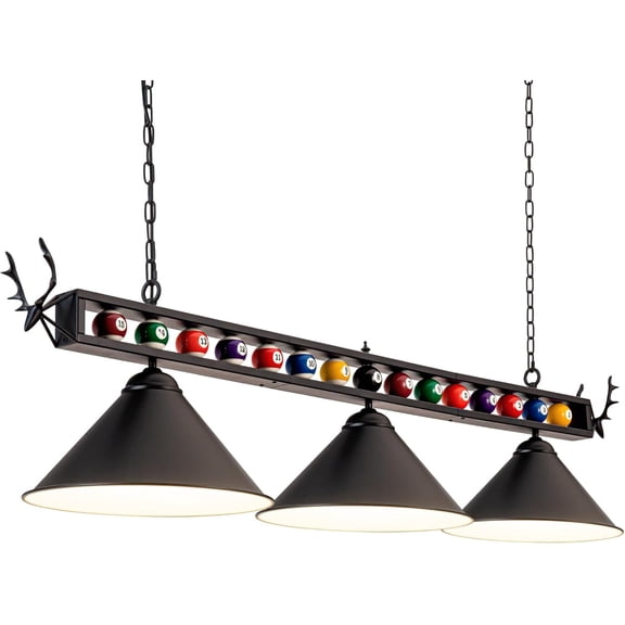 Pool Table Light, 58" Billiard Light for 7' 8' 9' Pool Table, Hanging Billiards Light for Billiard Room, Game Room, Restaurant, Coffee Shop