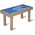 Pool Table, Mini Billiard Game Table w/Balls, Cues, Chalk, Brush and ...