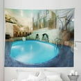 thumbnail image 1 of Pool Tapestry, Vivid Blue Swimming Pool in Spa Interior Resort Relaxation and Theraphy Theme, Fabric Wall Hanging Decor for Bedroom Living Room Dorm, 5 Sizes, Blue Aqua Beige, by Ambesonne, 1 of 1