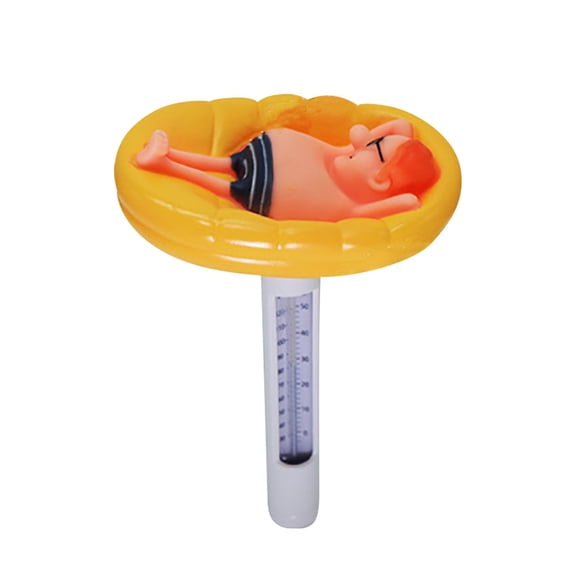 Pool Temperature Gauge Floating Thermometer for Kids - PVC Safe Water Temperature Monitor for Swimming Pools, Hot Tubs & Spas(Shape B)