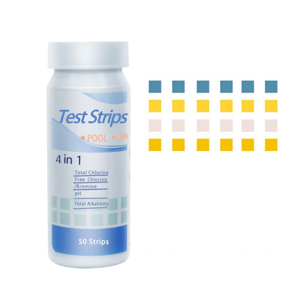 Pool Test Strips,50 pieces Chlorine Dip Test Strips Hot Tub SPA