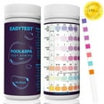 thumbnail image 1 of Pool Test Strips 7 in 1, 150 Strips Pool & Hot Tub Test Kit Strips, Pool Essentials Water Chemical Testing for Chlorine, Bromine, pH, Hardness, More, All in One Set | Lab Recommend | Quick Test Way, 1 of 8