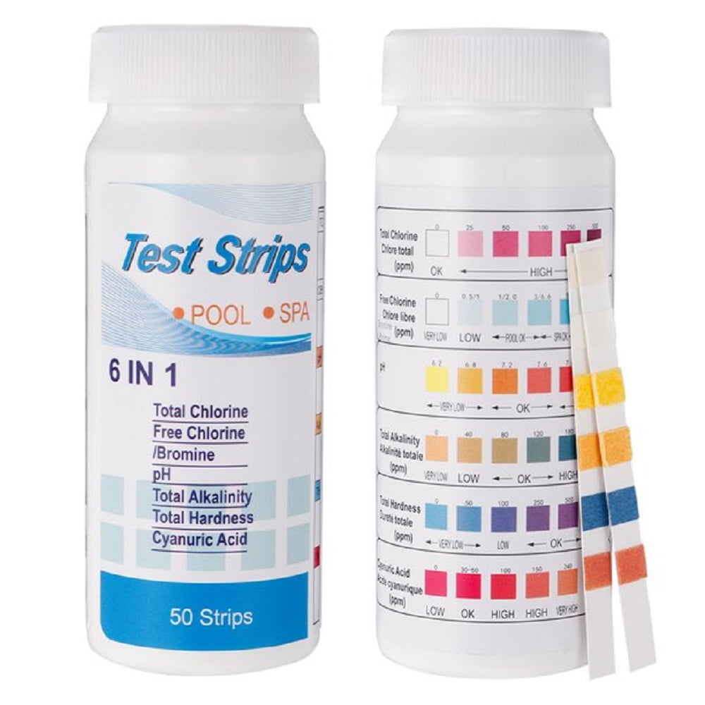Pool Test Strips Pool Water Test Kit 7 In 1 Pool Chemicals Water 