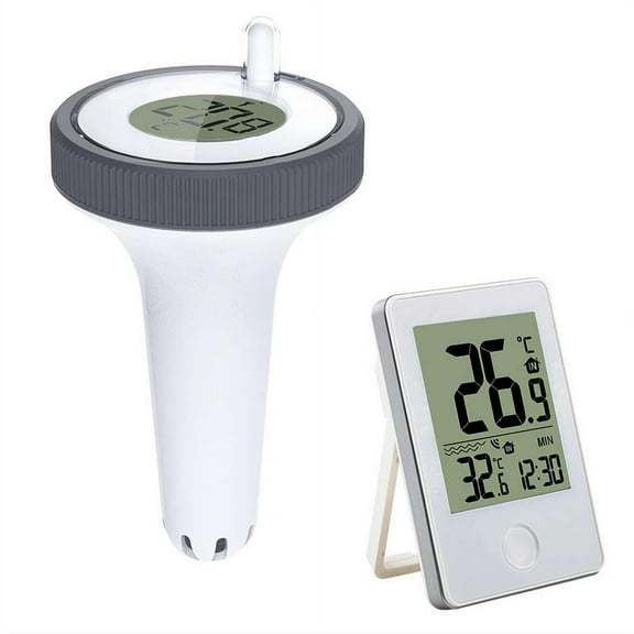 Pool Thermometer Floating Easy Read with LCD Display Digital Wireless Waterproof