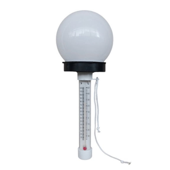 Pool Thermometer Floating Pool Thermometer with Solar Powered LED Light for Pool Pond Spa Water T