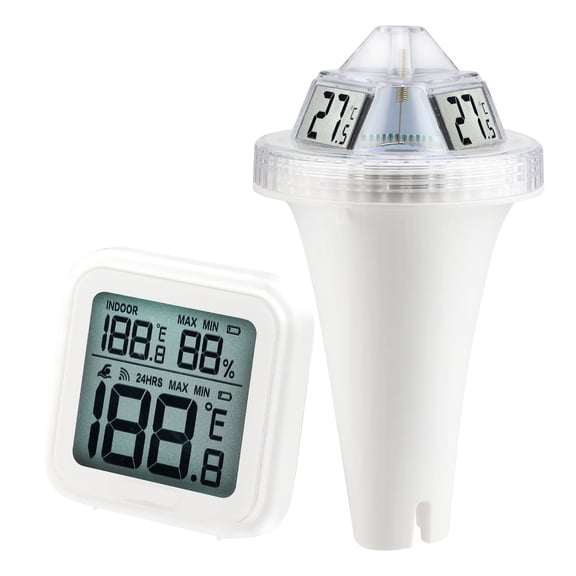Pool Thermometer, Wireless Pool Thermometer Floating Easy Read, Pool Thermometer for Swimming Pool ,Compact & Portable