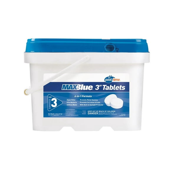 Pool Time MAXBlue 3 in. Chlorine Tablets 5lbs
