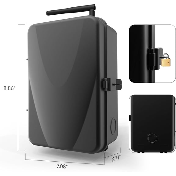 Pool Timer, Outdoor WiFi Timer Switch for Water , Pool Pump, Metal Casing, Heavy Duty 40A 120-277 VAC 2HP