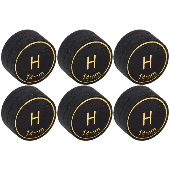 Pool Tips Replacement Tips 6pcs Pool Tips Professional Multi Layers Billiard Pool Tips Replacement For Pool Cues And Snooker 14mm