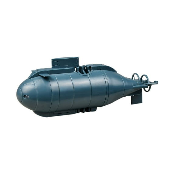 Pool Toy Blue RC Diving Submarine Toy - 4.8 Inch Remote Control Underwaterwith Multi-Directional Motion for Pool Play Bath Play