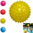 thumbnail image 1 of Pool Toys, 6 Inch Knobby Beach Ball for Teens and Adults, Inflatable Spiky Water Ball for Summer Swimming Pool Parties, Yellow, 1 of 6