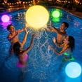 thumbnail interactive-video image 1 of Light Up Pool Toys, 4 Pack Glow Beach Ball, 8 Modes Pool Activities Decorations for Adult, Floating Pool Games Balls for Swimming Pool Party, 1 of 8