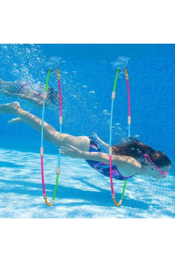 Pool Toys for Kids, 2-Pack Underwater Sports Swim Thru Rings, Ideal for Boys/Girls Ages 5-12