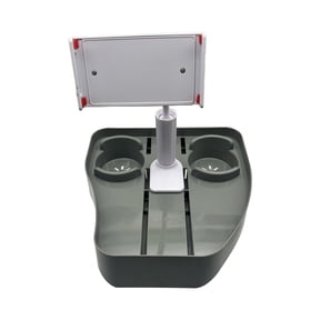 Pool Tray with Adjustable Phone and Cup Holders Floating Tray Table for Spa and Pool Use Grey
