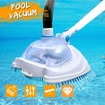 Pool Vacuum Cleaner, Swimming Pool Vacuum Head with Brush, for Above