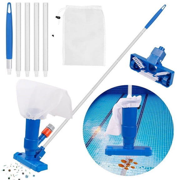 Pool Vacuum Cleaning Kit Clean Bottoms Net For Pool Filter Swimming Pool Vacuum Cleaner Set Cleaning Skimmer Pool Accessories