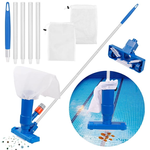 Pool Vacuum Cleaning Kit Clean Bottoms Net For Pool Filter Swimming Pool Vacuum Cleaner Set Cleaning Skimmer Pool Accessories