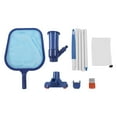 Pool Vacuum Head Skimmer Net Set Skimming Mesh with Removable Pole