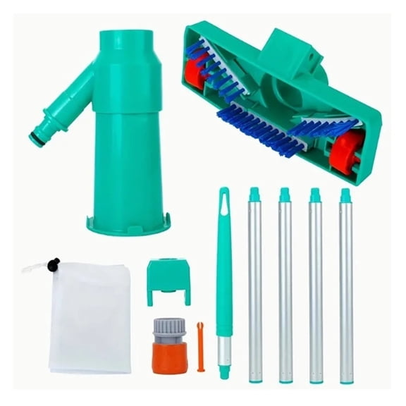 Pool Vacuum Head with Brush Bag Cleaning Kit Clean Bottoms Swimming Cleaning Skimmer Pools