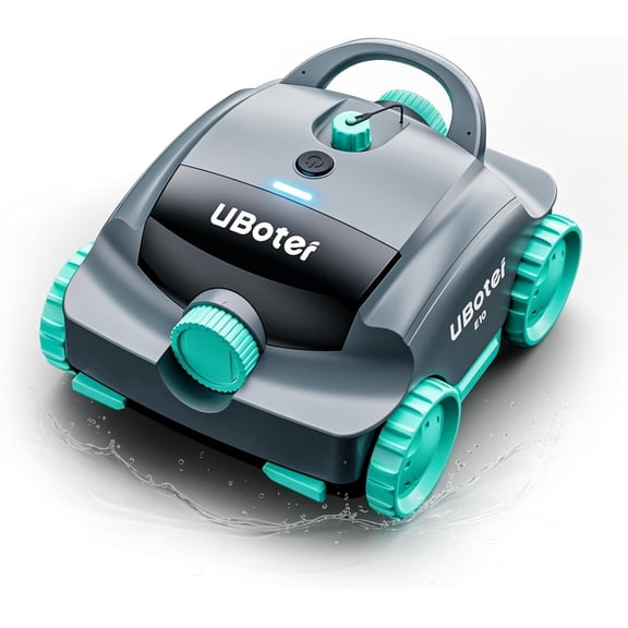 UBoter E10 Cordless Robotic Pool Cleaner,Pool Vacuum, Dual-Layer Filtration,Powerful Obstacle Crossing, Enhanced Edge & Corner Cleaning,120-150 Min for Above-Ground & Flat-Bottom Pools to 860 Sq.ft
