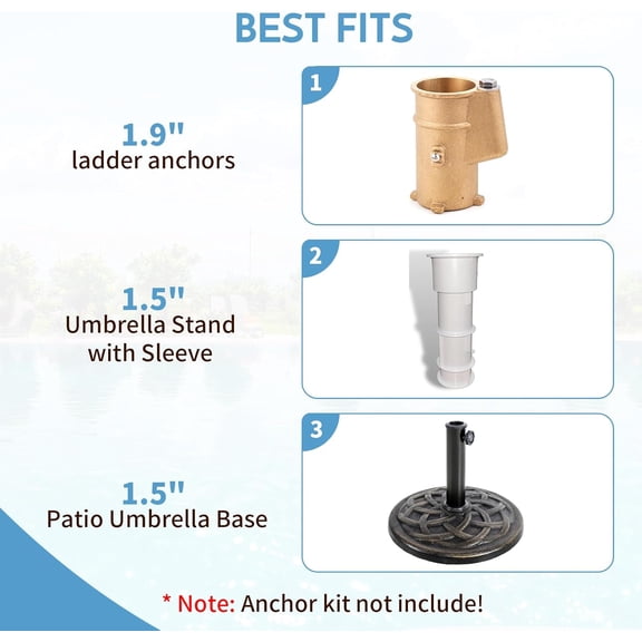 Pool Volleyball Net Set with Adjustable Poles and Carry Bag