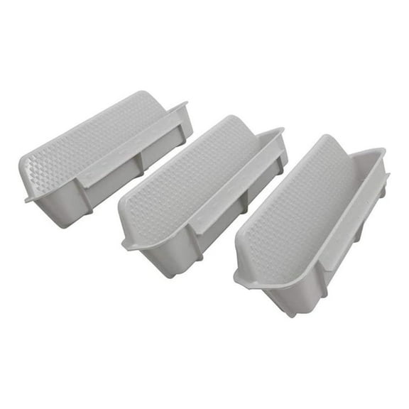 Pool Wall Steps - 3 Pack White - Above Ground Pool Ladder Steps - Heavy Duty Pool Steps for Inground & Above Ground Pools - Pool Accessories