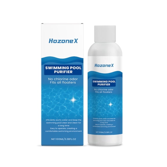 Pool Water Clarifier, 100ml Concentrate for Above Ground & Inground Pools, Clears Cloudy Water Fast