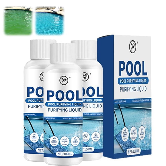 Pool Water Clarifier for Inground & Ground Pools, Removes Cloudiness, Water Purifier Liquid