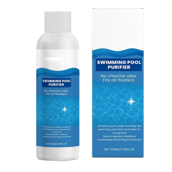 Pool Water Purifier Liquid, Swimming Pool Purifier, Pro Pool Water Purifier Liquid, Pool Water Clarifier, for Inground Pools & Above Ground Pools