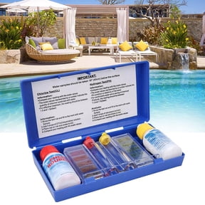 Pool Water Quality Test Kit, Chlorine and p-H Tester for Swimming Pool Spa, OTO Test Kit with Reagent for Home Pool Maintenance