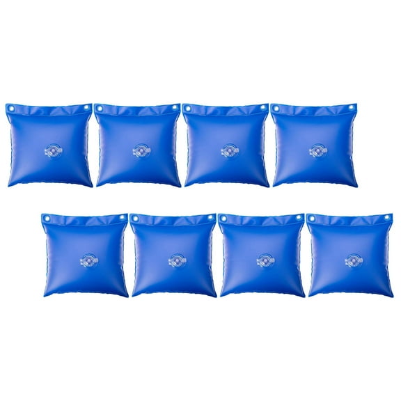 8 Pcs Pool Winterizing Supplies Kit with Inflatable PVC Water Bags, Cover Hanging Bag for Inground Swimming Pools
