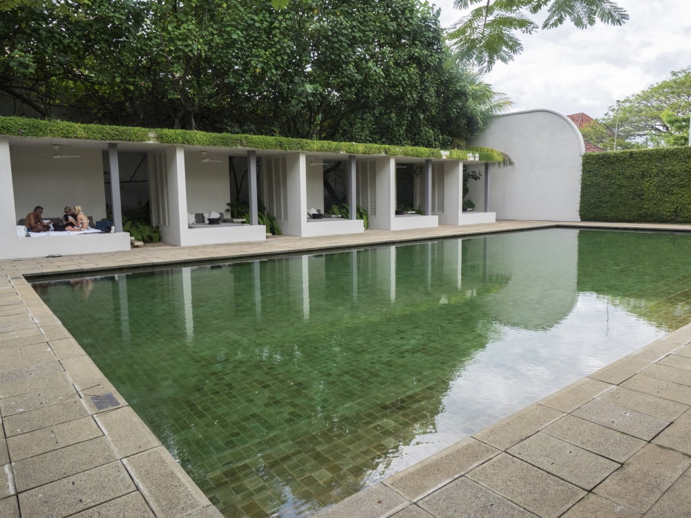 Pool at Amangalla Hotel Galle Fort Galle Southern Province Sri Lanka Canvas Art - Panoramic Images (12 x 16)