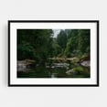 thumbnail image 1 of Pool in Santiam River - Los Angeles Oregon Photography Forest Nature Wilderness Woodland Scenic Landscape Black Framed Wall Art Print 16 x 24 inches, 1 of 4