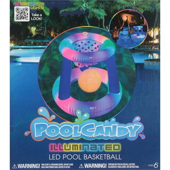 PoolCandy Ages 6+ Illuminated LED Pool Basketball 1 ea