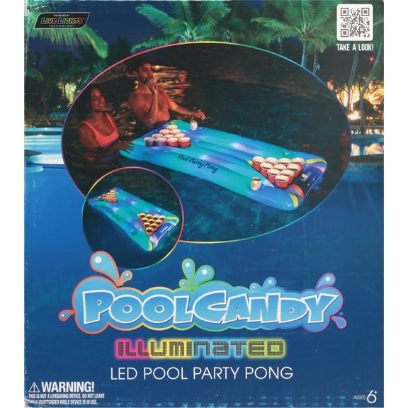 PoolCandy Ages 6+ Illuminated LED Pool Party Pong 1 ea
