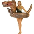thumbnail image 1 of PoolCandy Dinosaur 42-inch-wide Photoreal print T-Rex inflatable Pool Tube, 1 of 5