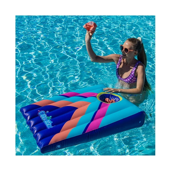 Brooke & Dylan PoolCandy Floating Inflatable Cornhole Toss Game - Classic Game - 8 Piece Set