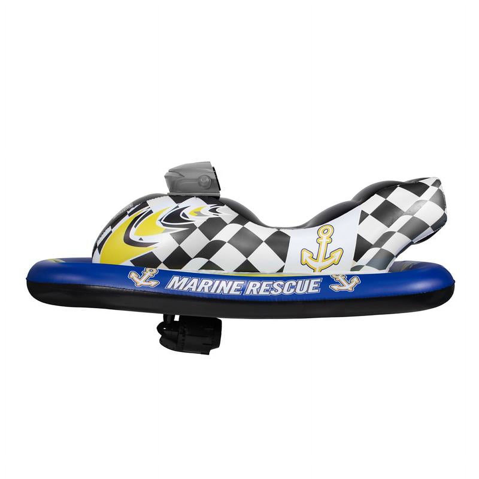 PoolCandy Marine Rescue Motorized Ride-On Inflatable Watercraft Float - image 1 of 4