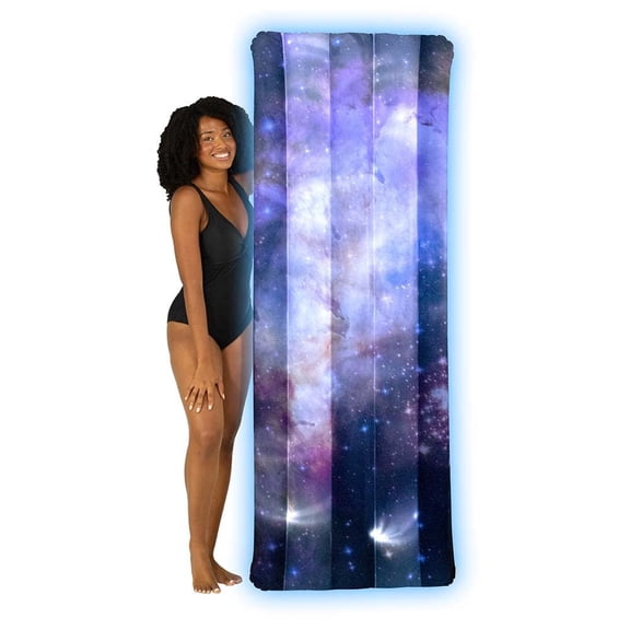 PoolCandy Illuminated Galaxy Deluxe Pool Raft 74" Westerlund Cluster Residential Use, Standard Application