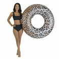 thumbnail image 1 of PoolCandy Safari Collection Brown Leopard Print 48in Jumbo Pool Tube, 1 of 7