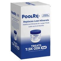 PoolRx Plus Booster Blue & White Treats 7.5k-20k Gallons Swimming Pool Algaecide Replacement Minerals