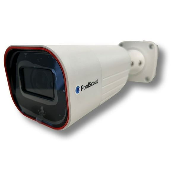 PoolScout: Pro - Pool Security Camera & Alarm Unit - w/ 12mo Premium App Subscription - Home Wired, App Warning System, Drowning Alarm Toddlers & Pets