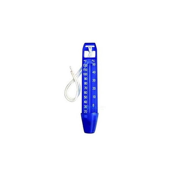 PoolStyle PS050 Deluxe Series Dip-N-Read Thermometer With Cord - Blue
