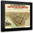 thumbnail image 1 of Poole 13x12 Black Modern Framed Museum Art Print Titled - Chicago Rock Island Pacific Railway Illinois, 1 of 5