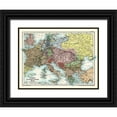 thumbnail image 1 of Poole 32x25 Black Ornate Wood Framed with Double Matting Museum Art Print Titled - Central Eastern Europe 1863-1897 - Poole 1902, 1 of 4